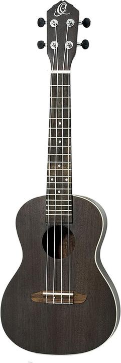 Ortega Earth Series RUCOAL concert ukelele zwart (De concert)