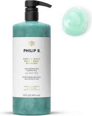 Image du produit Philip B. Shampooing cheveux et corps Nordic Wood (947 ml, Shampoing liquide)