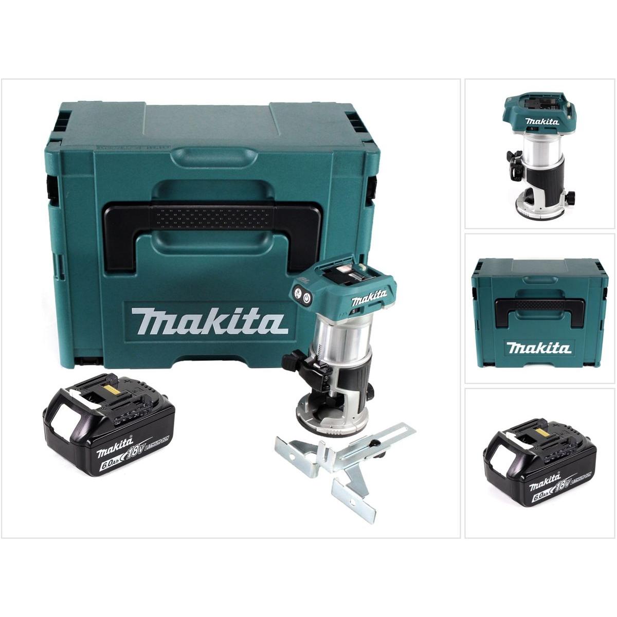 Thumbnail - Makita, Fräse, DRT 50 G1J Akku Multifunktionsfräse brushless 18V + 1x Akku 6,0 Ah im Makpac 3 - ohne Ladeger