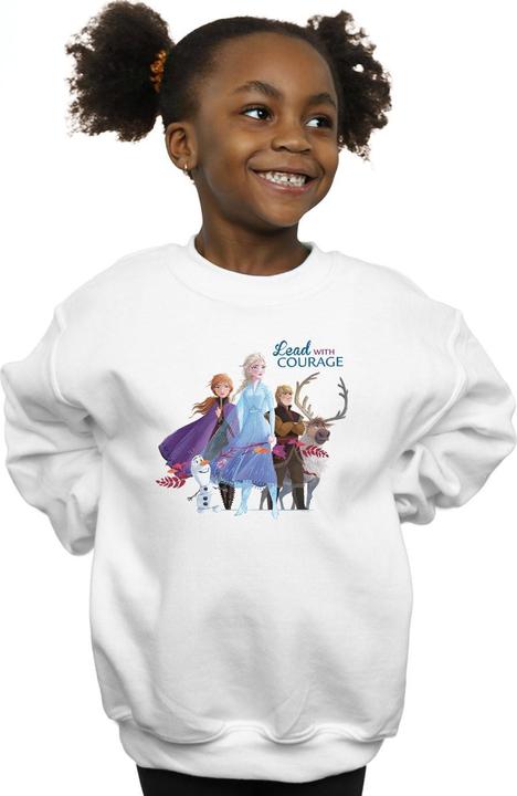 Actual product image Disney Girls Frozen 2 Lead With Courage Sweatshirt (104)