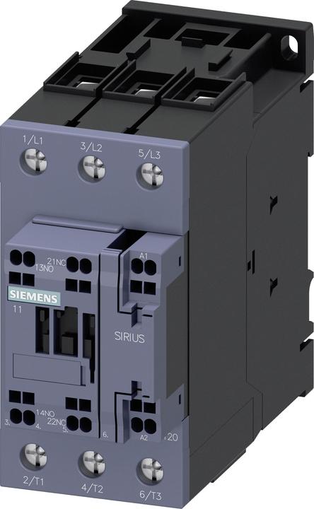 Produktbild Siemens Leistungsschütz 18,5kW 3S 110VAC 40A 3RT2035-3AF00