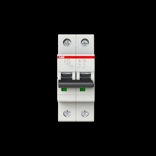Actual product image ABB S202-C1,6 Automatic circuit breaker 1.6A per M compact 2-pole