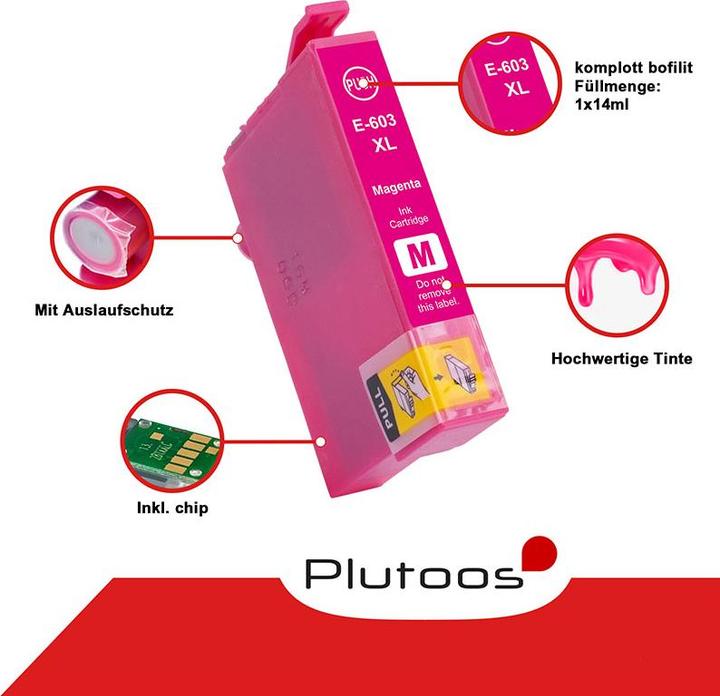 Produktbild Plutoos 603XL (BK, C, M, Y)