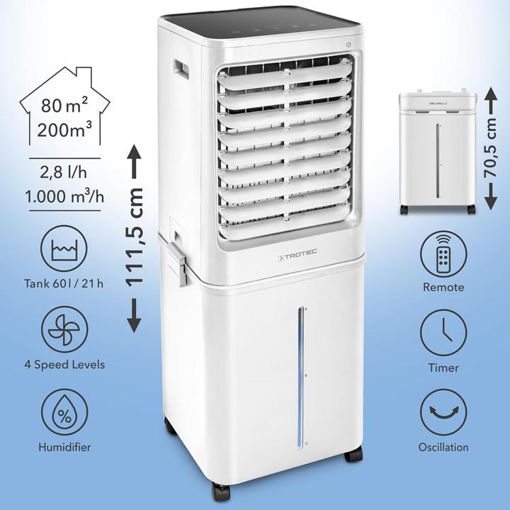 Produktbild Trotec Luftkühler PAE 8 (80 m²)