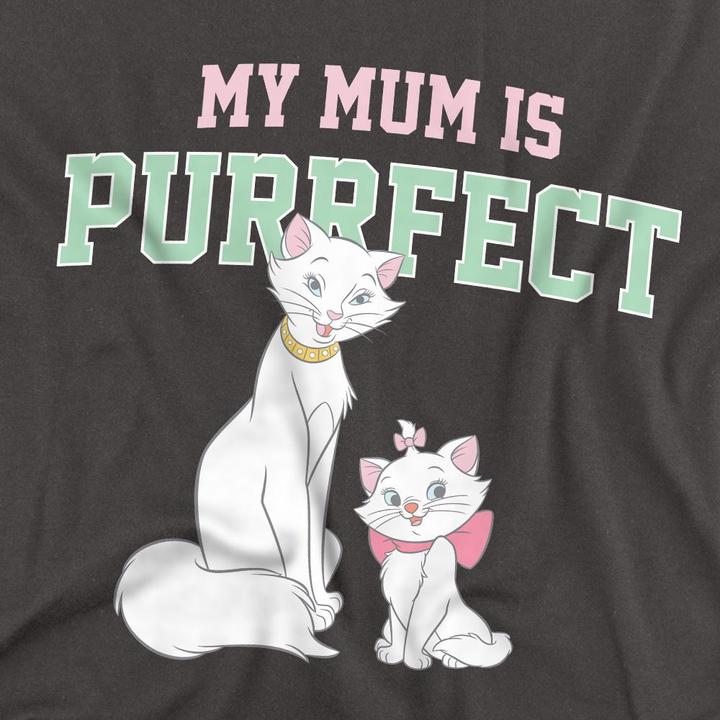 Immagine prodotto Disney My Mum Is Purrfect Maglietta Festa della Mamma Duchessa e Marie Adulto Unisex (S)