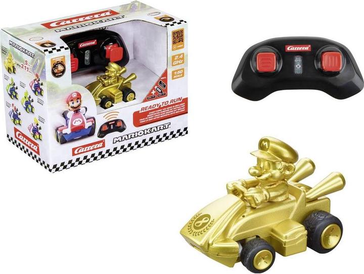 Image du produit Carrera 2,4GHz Mario Kart Mini RC - Mario Gold (gold, Paperbox)