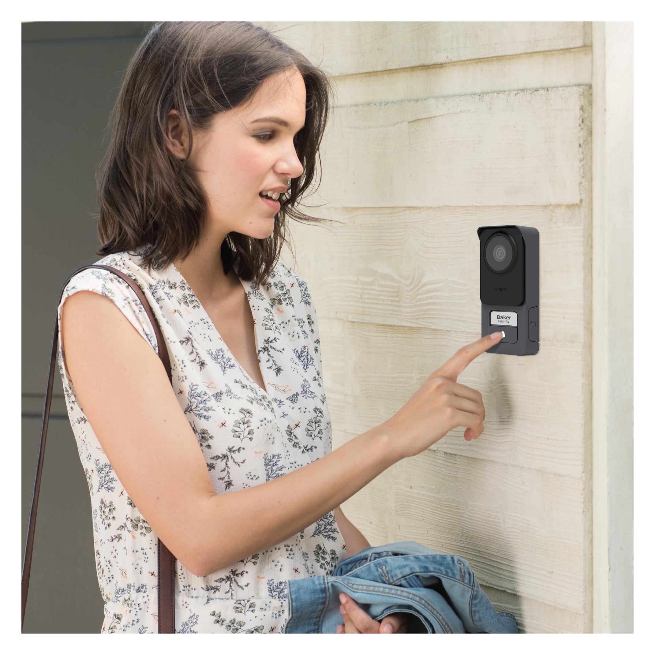 Philips WelcomeEye Connect 3 - Interphone Vidéo Tactile Connecté 3K, Wi-Fi, Compatible Alexa - NEUF