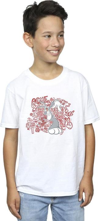 Actual product image Looney Tunes Boys ACME Doodles Bugs Bunny T-Shirt (140, 146)