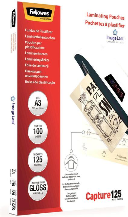 Image du produit Fellowes ImageLast Capture 125 (A3, 100 pcs, 125 µm)