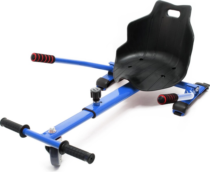 Produktbild Wiltec Sitzscooter Blau verstellbarer Kartsitz 120kg kompatibel mit Hoverboard