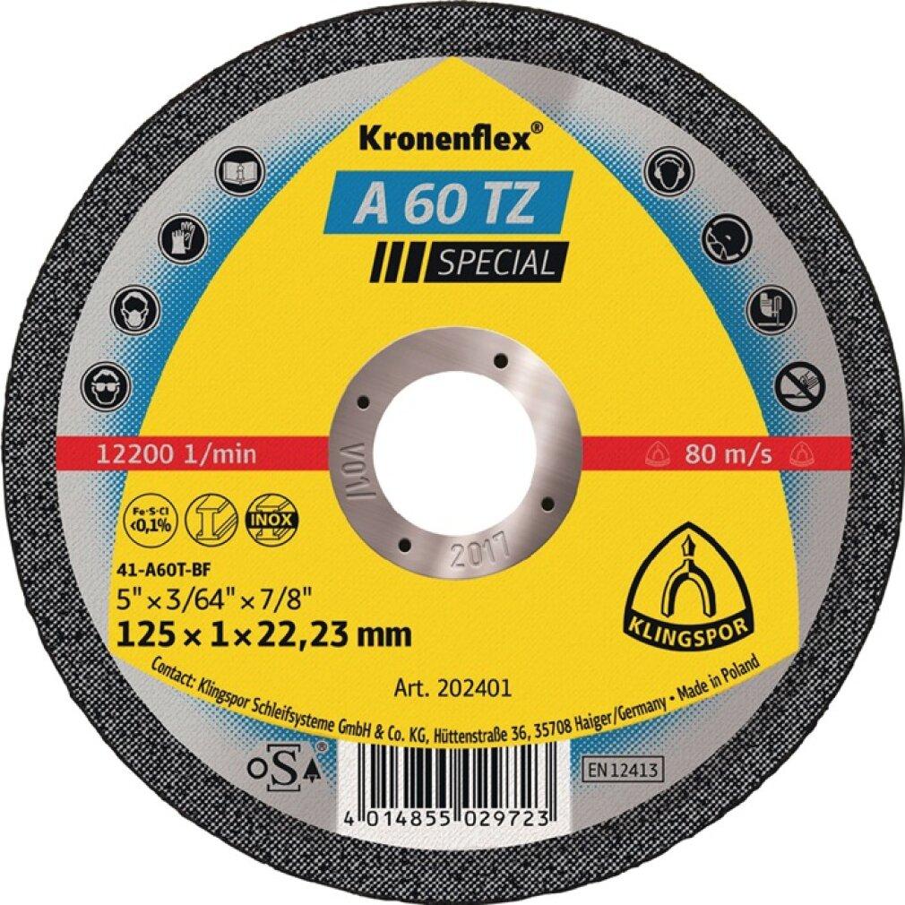 Klingspor, Sägeblatt, A 60 TZ Special Kronenflex Trennscheibe von