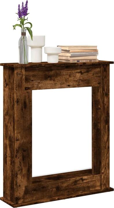 Actual product image VidaXL Fireplace surround Fireplace console Decorative fireplace Fireplace mantelpiece Smoked oak