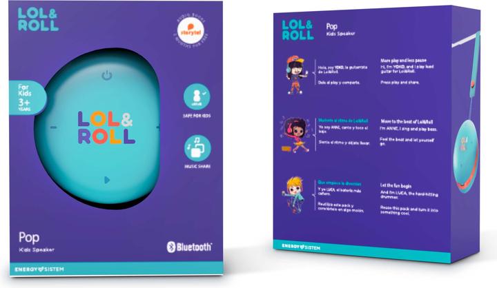 Produktbild Energy Sistem Lol&Roll Pop Kids Speaker Blue (3 h)