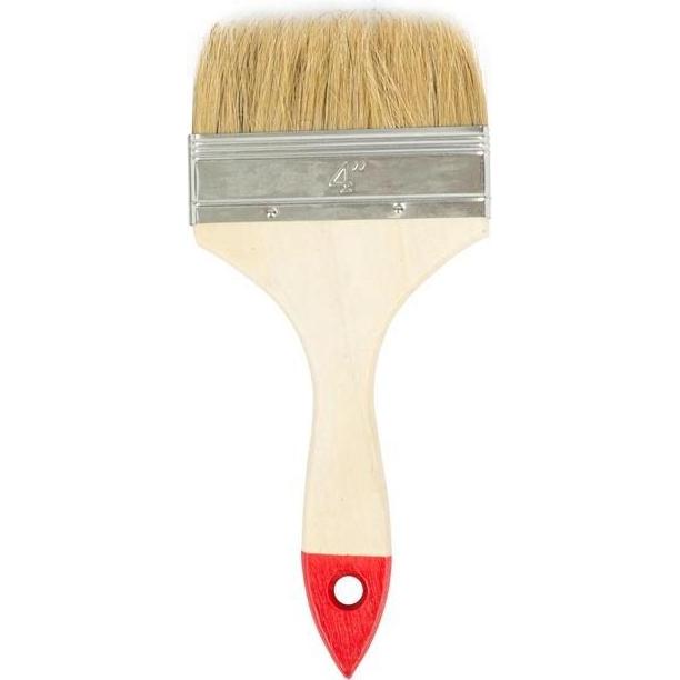 Okko, Pinsel, Plane Brush With Red End 4in