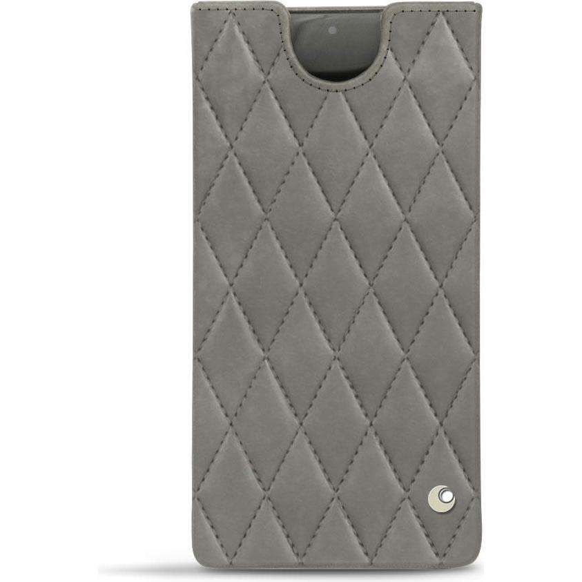 Noreve Lederschutzhülle (Samsung Galaxy Note 10+), Smartphone Hülle, Grau