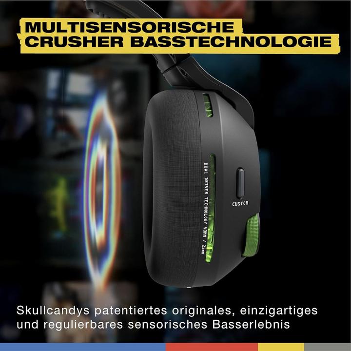 Actual product image Skullcandy Crusher Plyr 720 Xbox Headphones, black (Cable, Wireless)