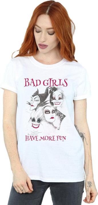 Image du produit Disney Womens/Ladies Bad Girls Have More Fun Cotton Boyfriend T-Shirt (S)