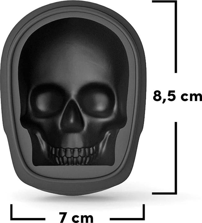 Actual product image Metamorph Grosse Schädel Silikonform für Eiswürfel, Schokolade und zum Backen 8,5 cm