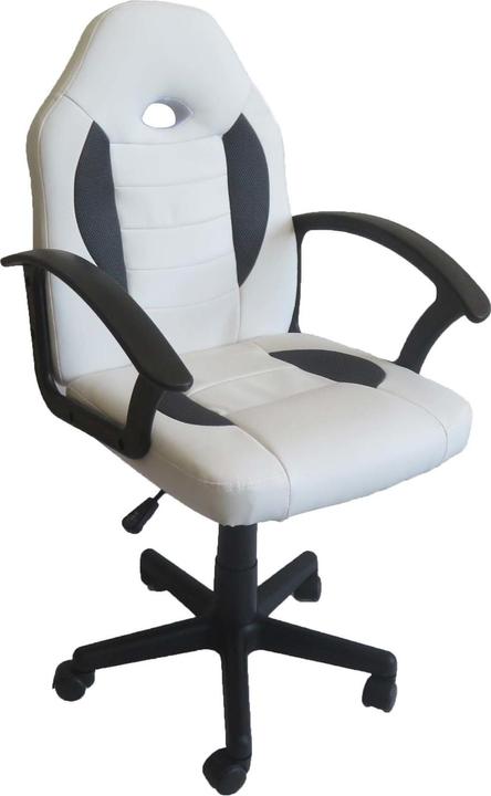 Produktbild HTI-Living Schreibtischstuhl höhenverstellbar Daytona Junior Weiss-Grau