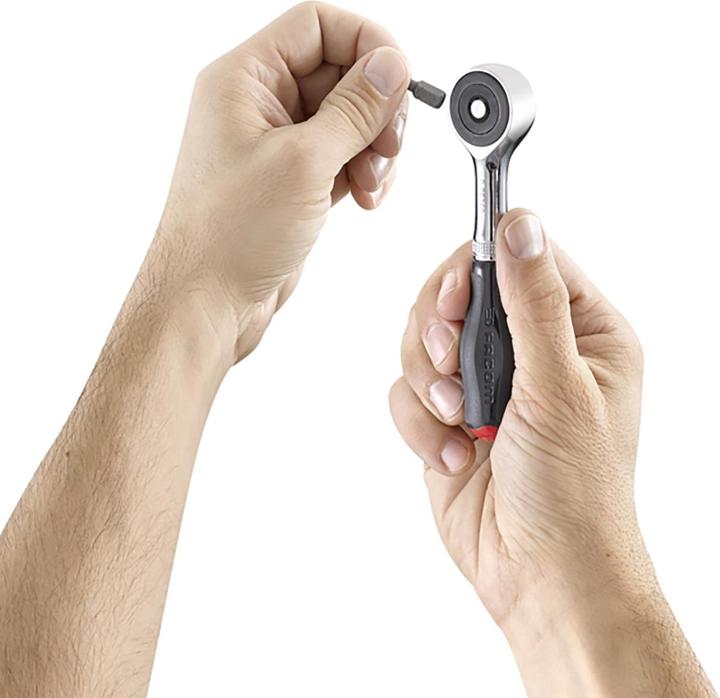 Actual product image Facom Ratchet For 1/4" Bits Rotator Handle (1/4")