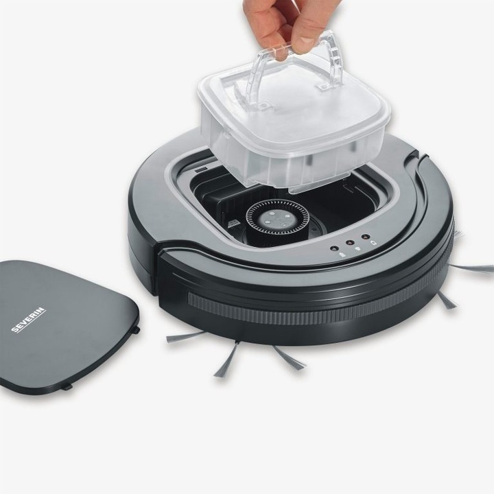 Actual product image Severin RB7023 Robot Vacuum Cleaner Chill black / grey (Robot vacuum)