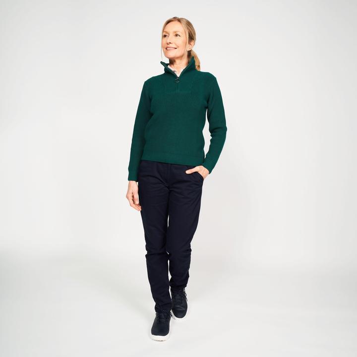 Image du produit Inesis Pull-over femme mi-bas golf - MW500 vert (XL)