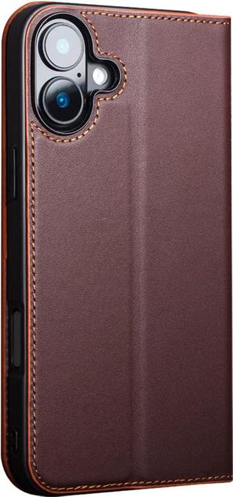 Immagine prodotto QiAlino Fourre Flip cuir véritable foncé mat (Apple iPhone 16)