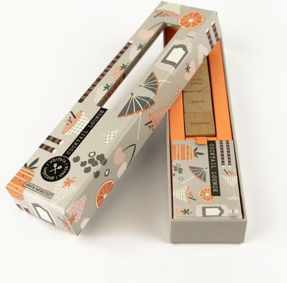 Image du produit Recette - Set de cubes en bois - Cocktail Lounge