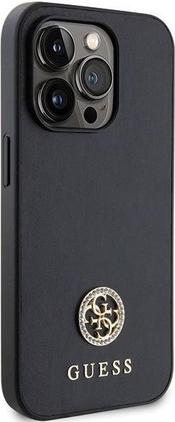 Produktbild Guess GUHCP13XPS4DGPK iPhone 13 Pro Max 6.7" czarny/black hardcase Strass Metal Logo (Apple iPhone 13 Pro Max)