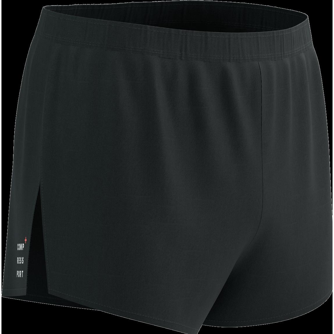 Compressport, Herren, Sporthose, Racing Split Short M (L), Schwarz, L