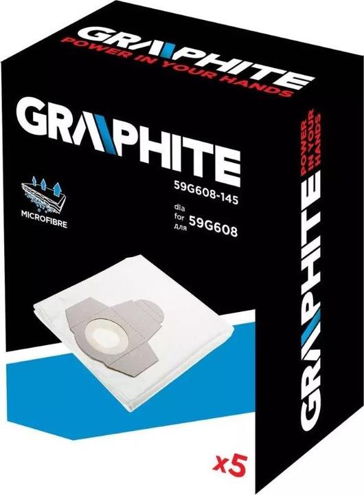 Actual product image Graphite 59G608 Vacuum cleaner bag 30L capacity 5pcs (59G608-145) (5 x)