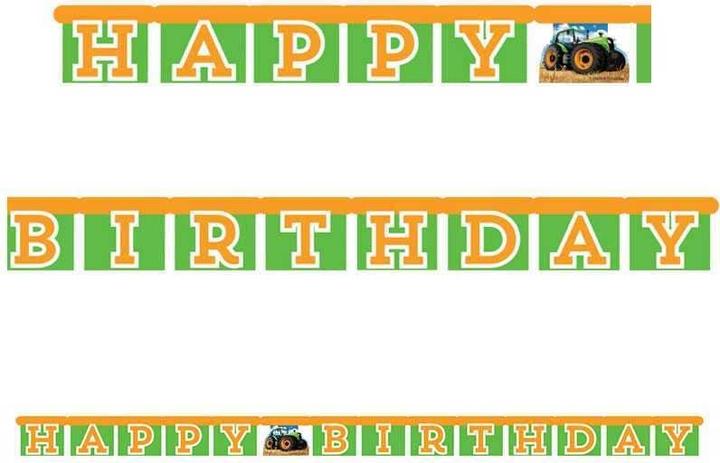 Actual product image Haza Witbaard Tractor Letter Garland Happy Birthday (1 pcs.)