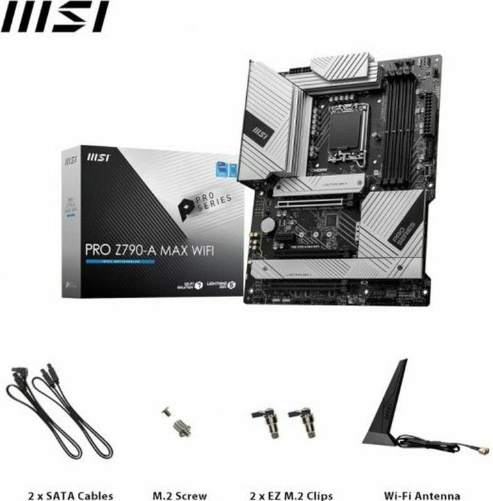 Productafbeelding MSI PRO Z790-A MAX Wifi (Z790,S1700,ATX,DDR5) (LGA 1700, Intel Z790, ATX)