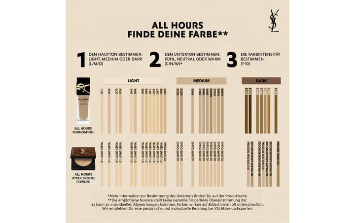 Produktbild Yves Saint Laurent All Hours Hyper Bronzer 01 (Light sepia, Bronzer, 8.50 g)