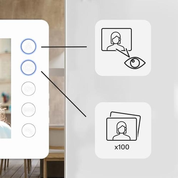 Produktbild Eura Video-Türsprechanlage weisser Monitor VDP-76A3