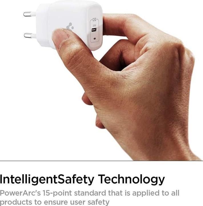 Actual product image Spigen charger PE2009EU 1x USB-C 3 A (SPN1418WHT) (20 W)