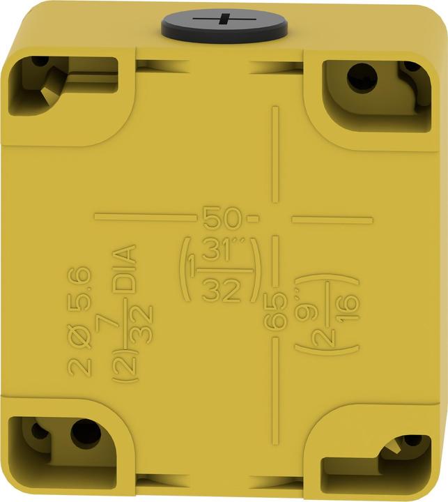 Produktbild Schneider Electric XAPK1201 Leergehäuse XAP Metall gelb für Not-Aus/Ha - CSA (Gehäuse)