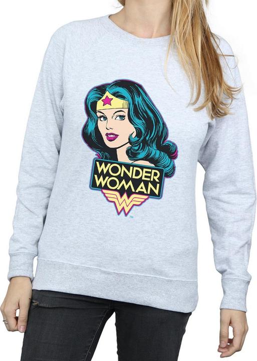 Produktbild Wonder Woman Head Heather Sweatshirt (M)