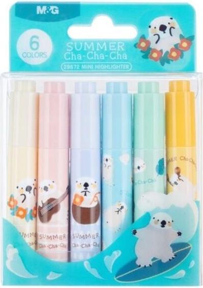 Produktbild Teka Mini Cha Cha Textmarker 6 Farben M&G (6x)
