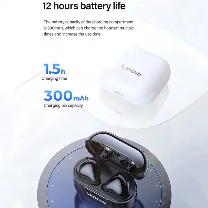 Image du produit Lenovo LP40 (pas de réduction du bruit, 3 h, Sans fil)