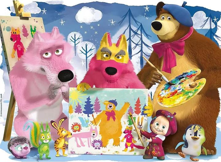 Immagine prodotto Lisciani Masha E Orso Puzzle Maxifloor 60 Let'S Paint Together! (60 pezzi)