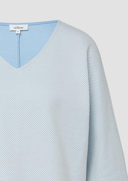 Produktbild s.Oliver Sweatshirt Strukturiertes Sweatshirt mit Fledermausärmeln (36)