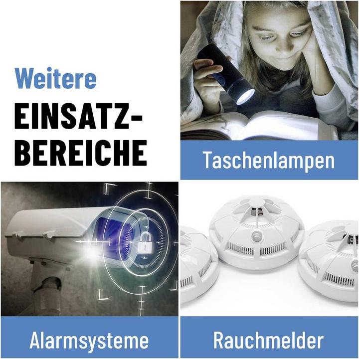 Productafbeelding Absina CR123A 4 stuks (4 Pcs., RCR123A, 1300 mAh)