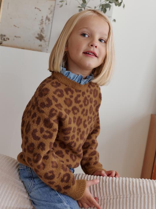 Produktbild Vertbaudet Mädchen Pullover LEOPARD Familien-Capsule (104, 98)