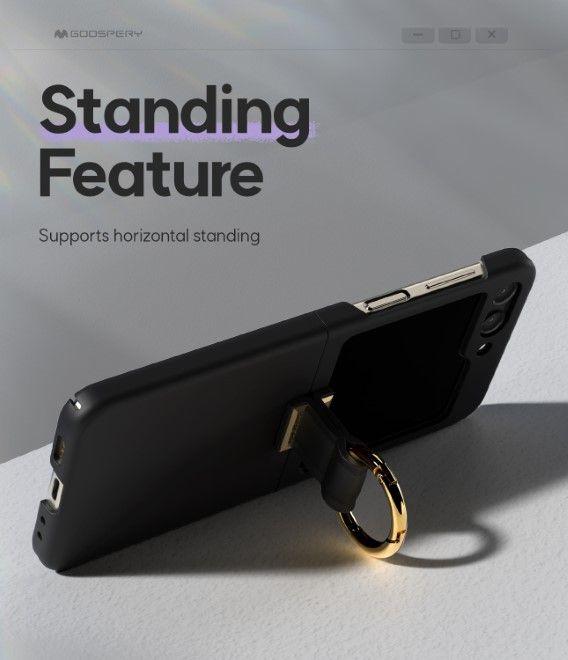 Produktbild Goospery Gold Ring Case Series Hülle (Samsung Galaxy Z Flip6, Samsung Galaxy Z Flip7 FE)