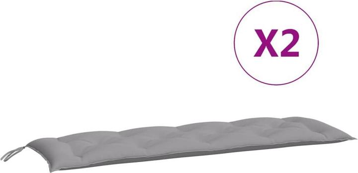 Actual product image vidaXL Garden bench cushions 2 pcs. O x ford fabric (150 x 50 x 7 cm)