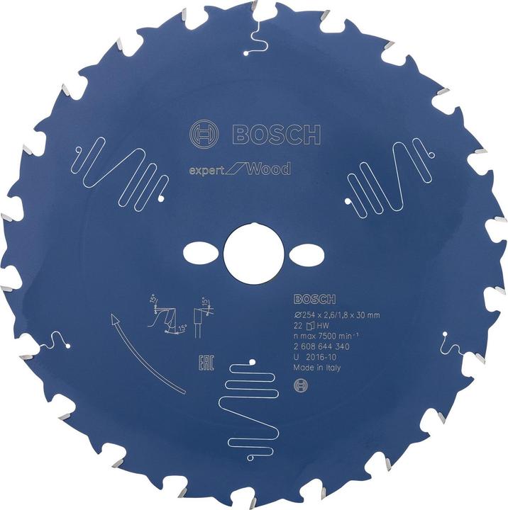 Actual product image Bosch Professional Zubehör Circular saw blade EX WO T 254x30-