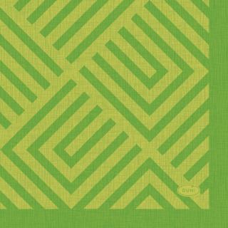 Duni, Tovaglioli, Servette mosaico kiwi 24X24 Cm (24 x 24 cm)