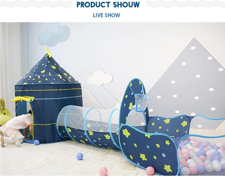 Immagine prodotto Benebomo Tenda da gioco con tunnel blu