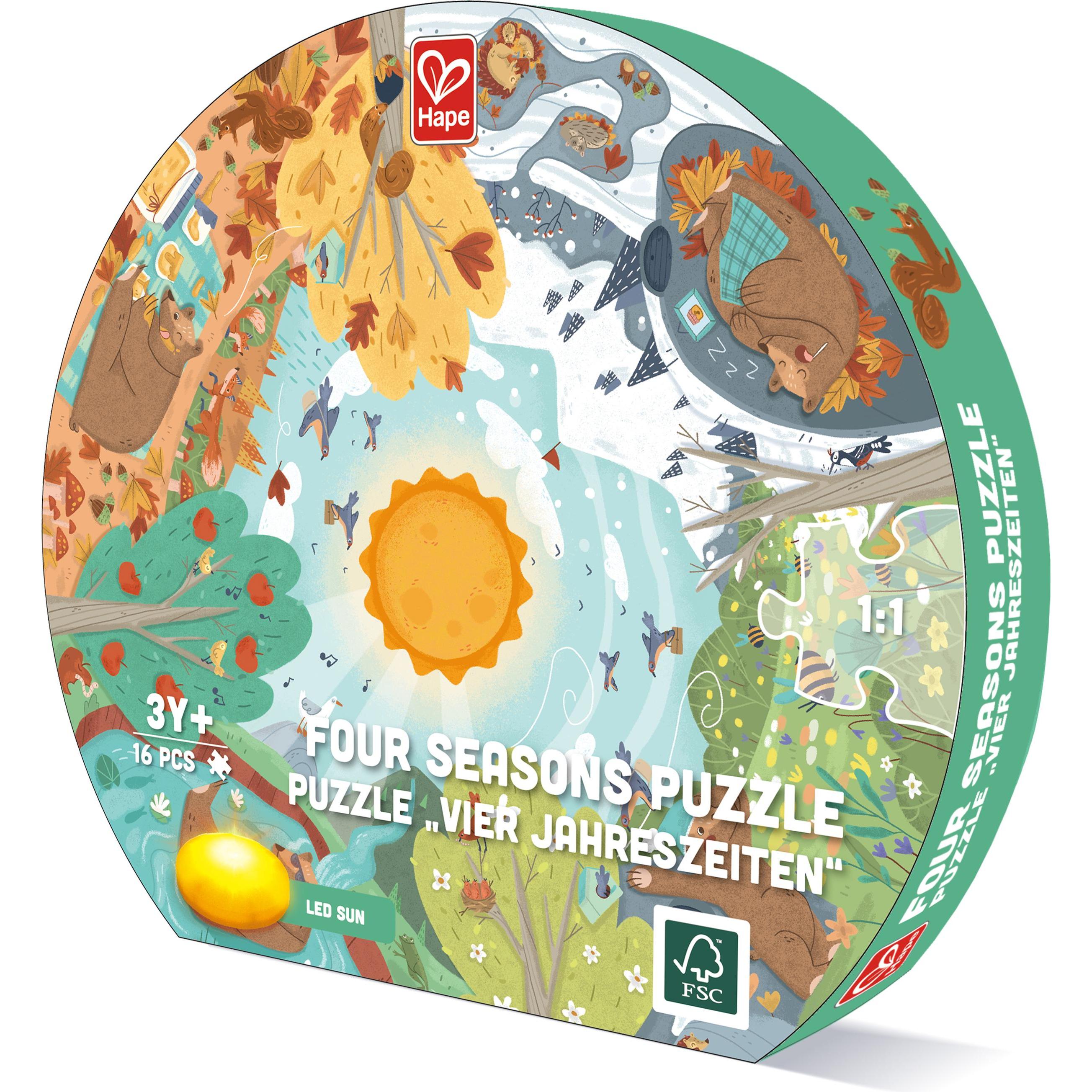 Hape Puzzle Vier Jahreszeiten (16 Teile)